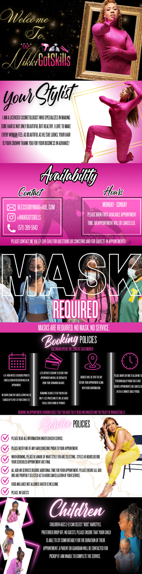 Hot Pink- Acuity Website Template